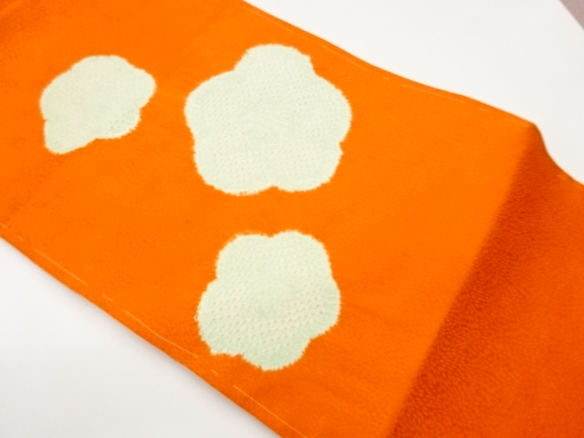 JAPANESE NAGOYA OBI / SHIBORI / ABSTRACT UME
